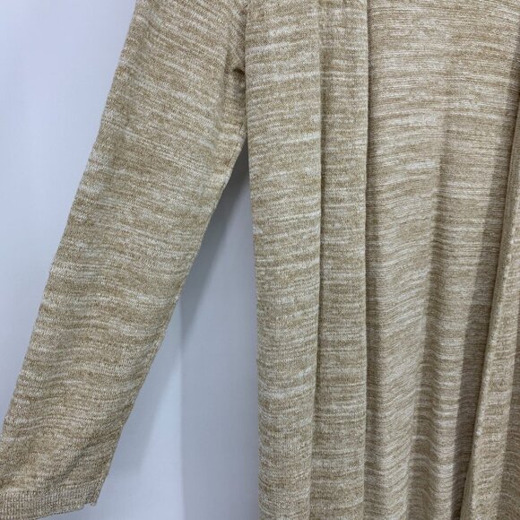 Talbots Duster Cardigan Marled Open Front Lightweight Knit - Picture 4 of 10